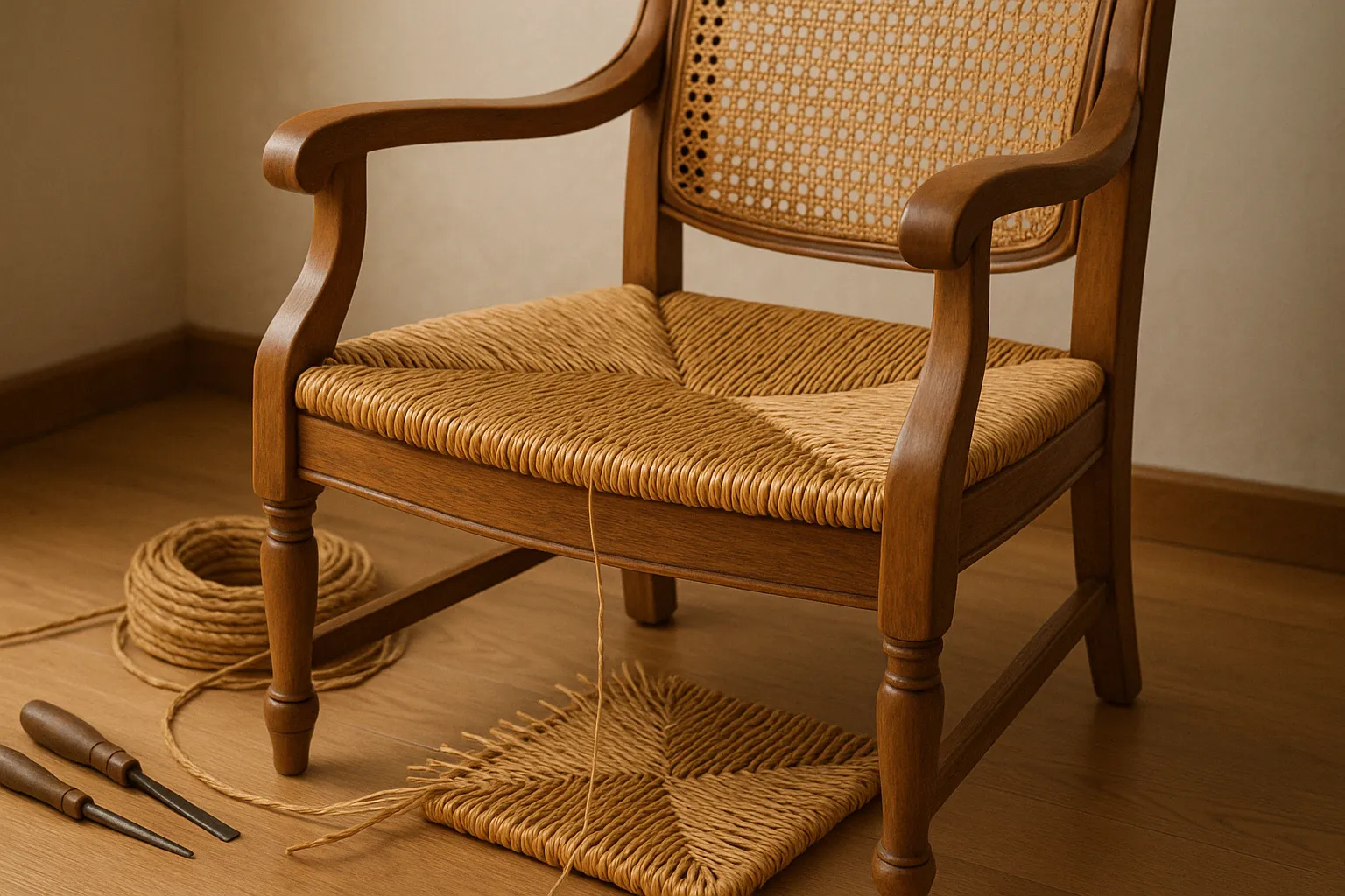 Rempaillage de fauteuil