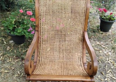 Réparation de meuble, fauteuil canné et bois