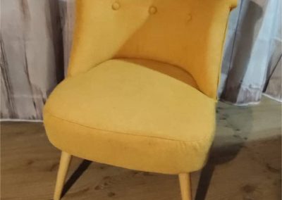 Réparation de meuble, Tapisserie fauteuil