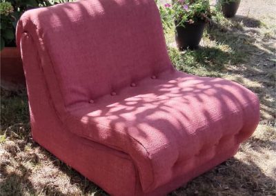 Réparation de meuble, couture réfection fauteuil tissu
